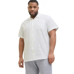 Camisas manga corta Jack & jones plus Jprcceaston Seersucker S S Shirt Pls