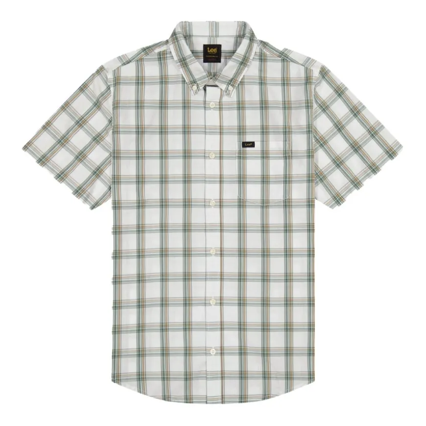 Camisas manga corta Lee LEE BUTTON DOWN SS DESERT SAGE SAFA