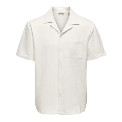 Camisas manga corta Only & sons Onskian Life Seersucker Ss Shirt Noos
