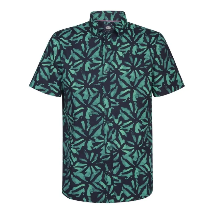 Camisas manga corta Petrol Men Shirt Short Sleeve AOP