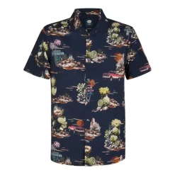 Camisas manga corta Petrol Men Shirt Short Sleeve AOP