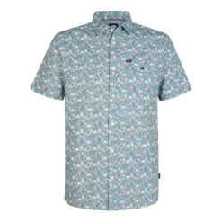 Camisas manga corta Petrol Men Shirt Short Sleeve AOP