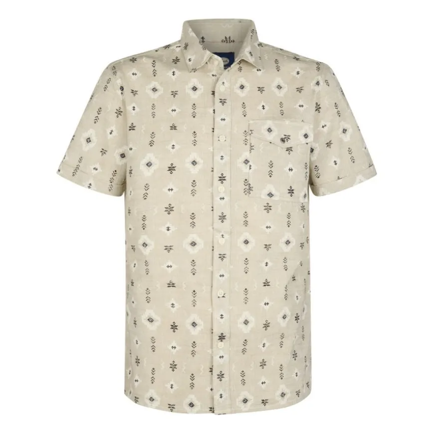 Camisas manga corta Petrol Men Shirt Short Sleeve AOP