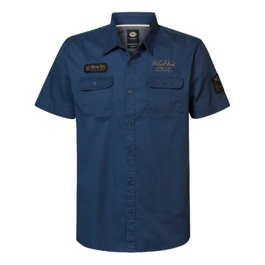 Camisas manga corta Petrol Men Shirt Short Sleeve Uni