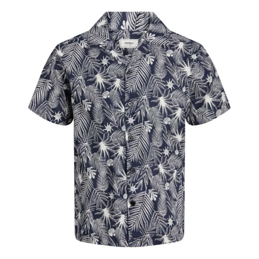 Camisas manga corta Produkt Pktakm Tim Aop Shirt Ss