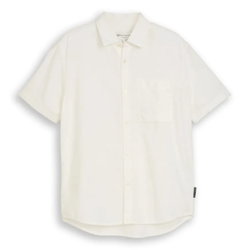 Camisas manga corta Tom tailor Relaxed Slubyarn Shirt