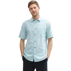 Camisas manga corta Tom tailor Cotton Linen Shirt