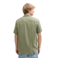 Camisas manga corta Tom tailor Relaxed Viscose Linen Shirt