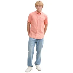 Camisas manga corta Tom tailor Cotton Linen Shirt