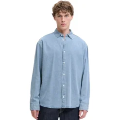 Camisas manga larga Jack & jones Jornorrebro Denim Shirt Ls Sn