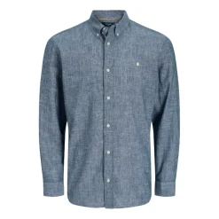Camisas manga larga Jack & jones Jprblusummer Linen Bl Shield Ls Shirt Ln