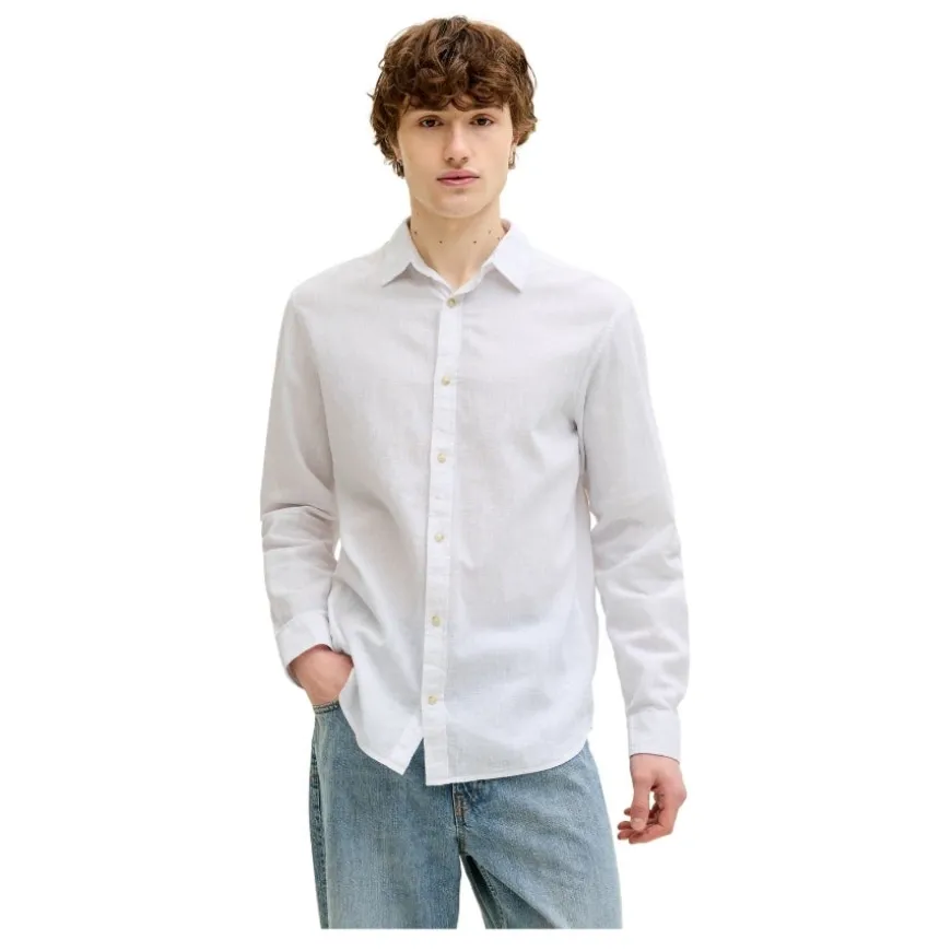Camisas manga larga Jack & jones Jjesummer Linen Blend Shirt L S Sn