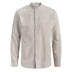 Camisas manga larga Jack & jones Jjebreeze Linen Blend Band Shirt L S Sn