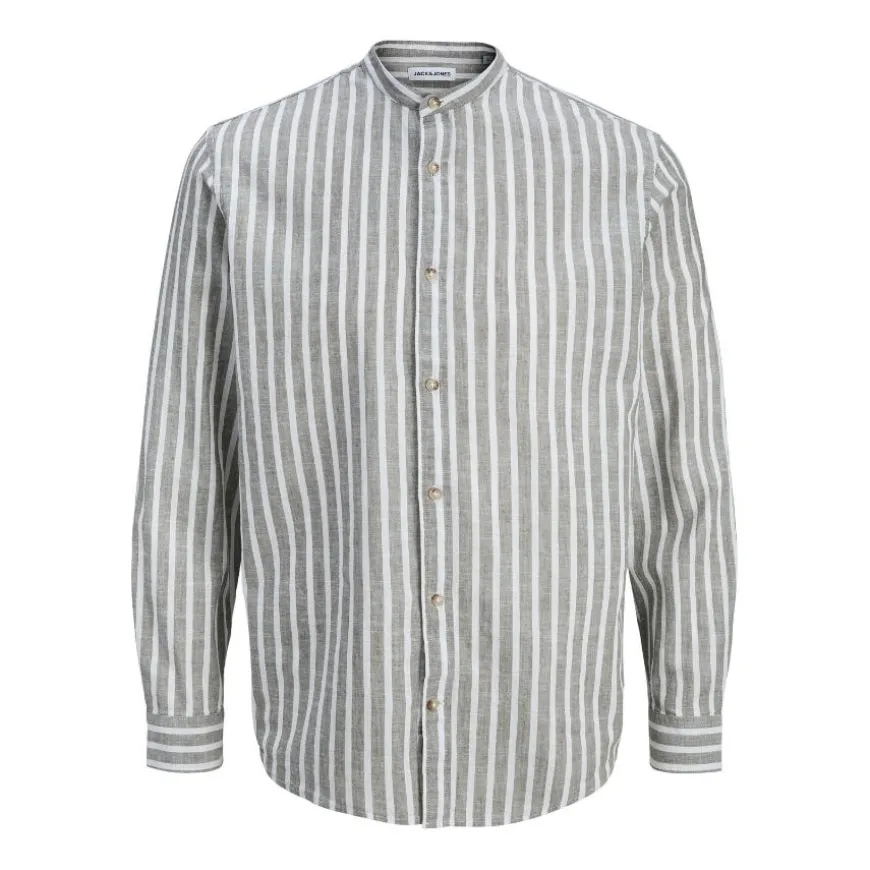 Camisas manga larga Jack & jones Jjesummer Linen Blend Band Shirt L S Sn