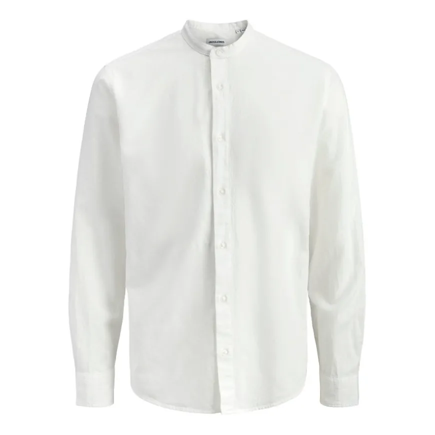 Camisas manga larga Jack & jones Jjebreeze Linen Blend Band Shirt L S Sn