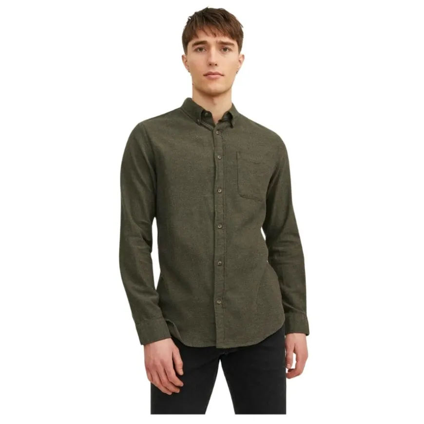Camisas manga larga Jack & jones Jjeclassic Melange Shirt Ls Noos
