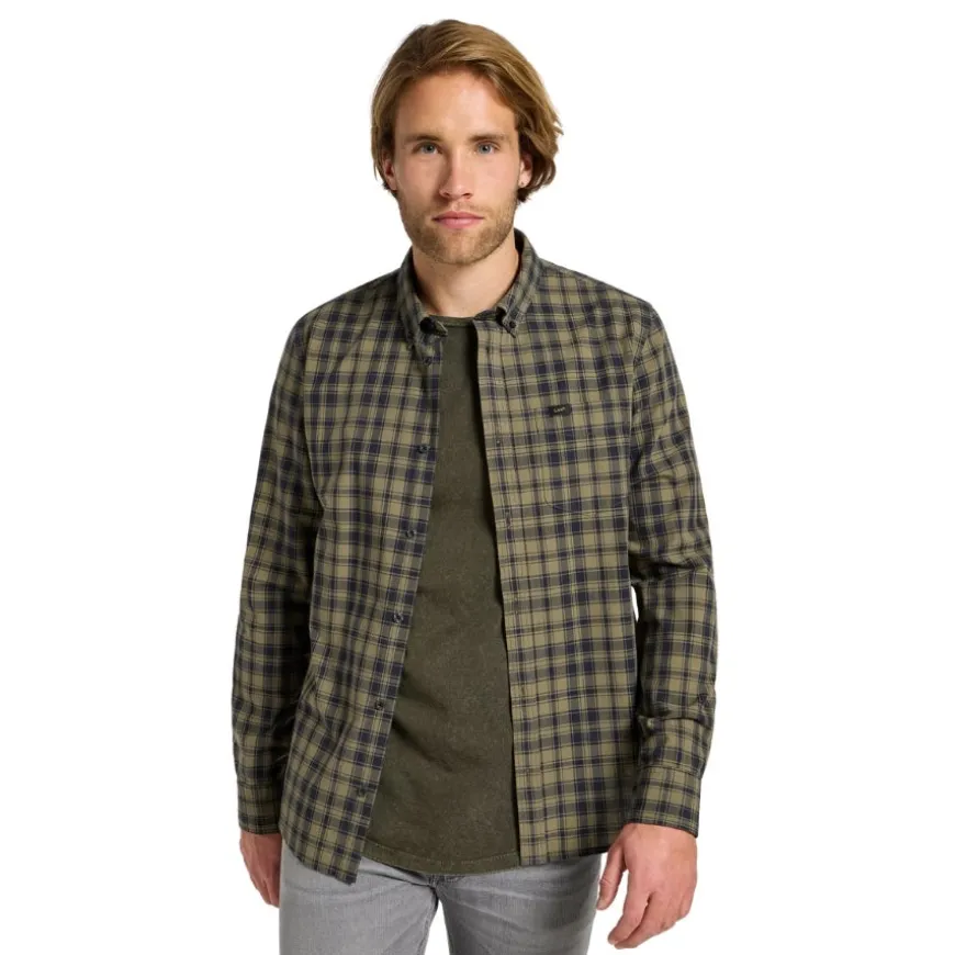 Camisas manga larga Lee Lee Button Down Green