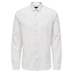 Camisas manga larga Only & sons Onscaiden Ls Stripe Linen Shirt 660 Noos