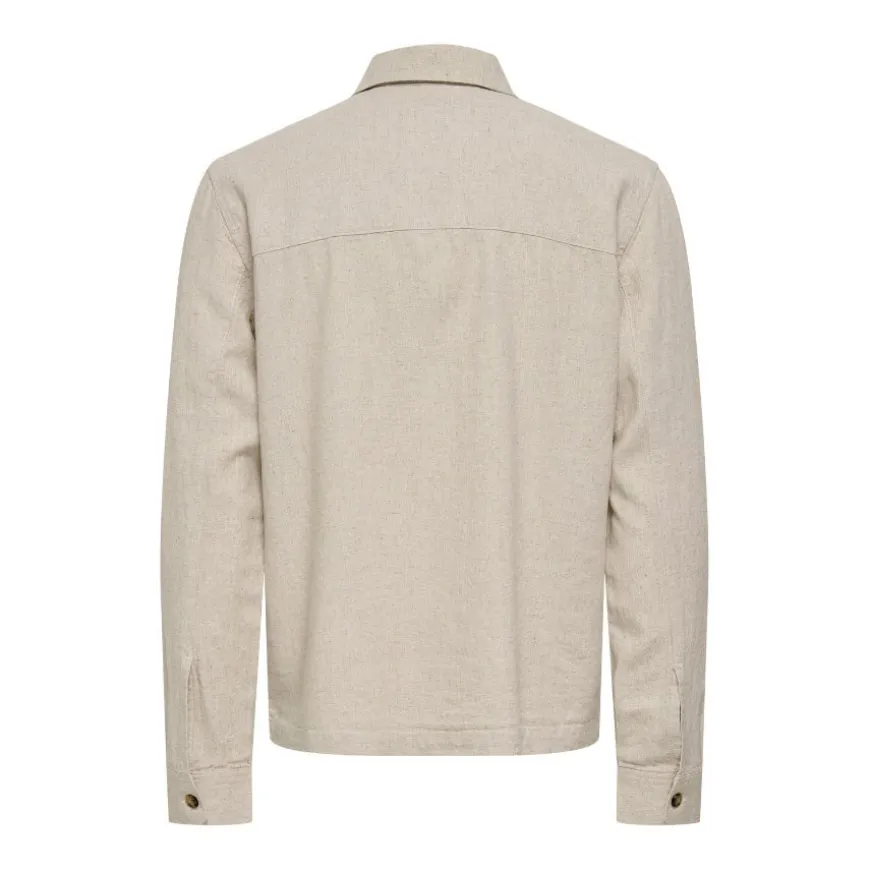 Camisas manga larga Only & sons Onstroy Ls Reg 0569 Zip Shirt Frml