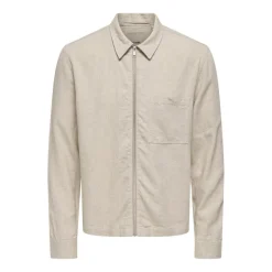 Camisas manga larga Only & sons Onstroy Ls Reg 0569 Zip Shirt Frml