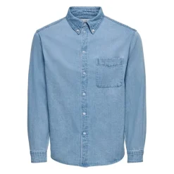Camisas manga larga Only & sons Onsorson Regular Yfm Dnm Shirt Noos