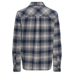 Camisas manga larga Only & sons Onscedric Life Check Overshirt Noos