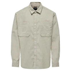 Camisas manga larga Only & sons Onsalp Rlx 2Pkt Washd Cord Ls Shirt Noos