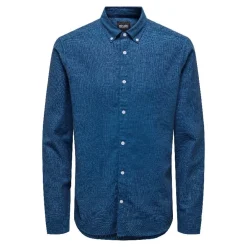 Camisas manga larga Only & sons Onstar Slim Melange Btn Down Ls Shirt