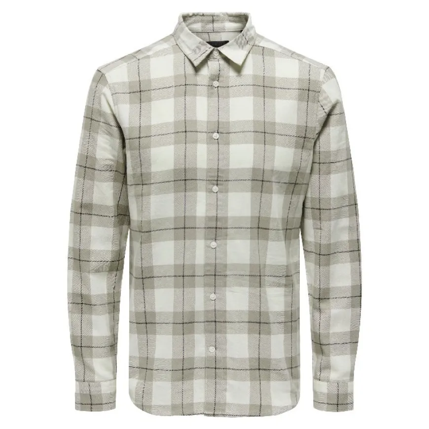 Camisas manga larga Only & sons Onsari Slim Check Shirt