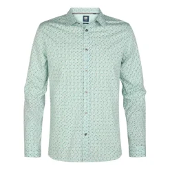 Camisas manga larga Petrol Men Shirt Long Sleeve AOP