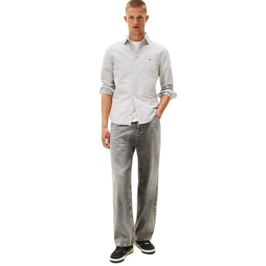 Camisas manga larga Tommy jeans Tjm Slim Stretch Oxford Shirt