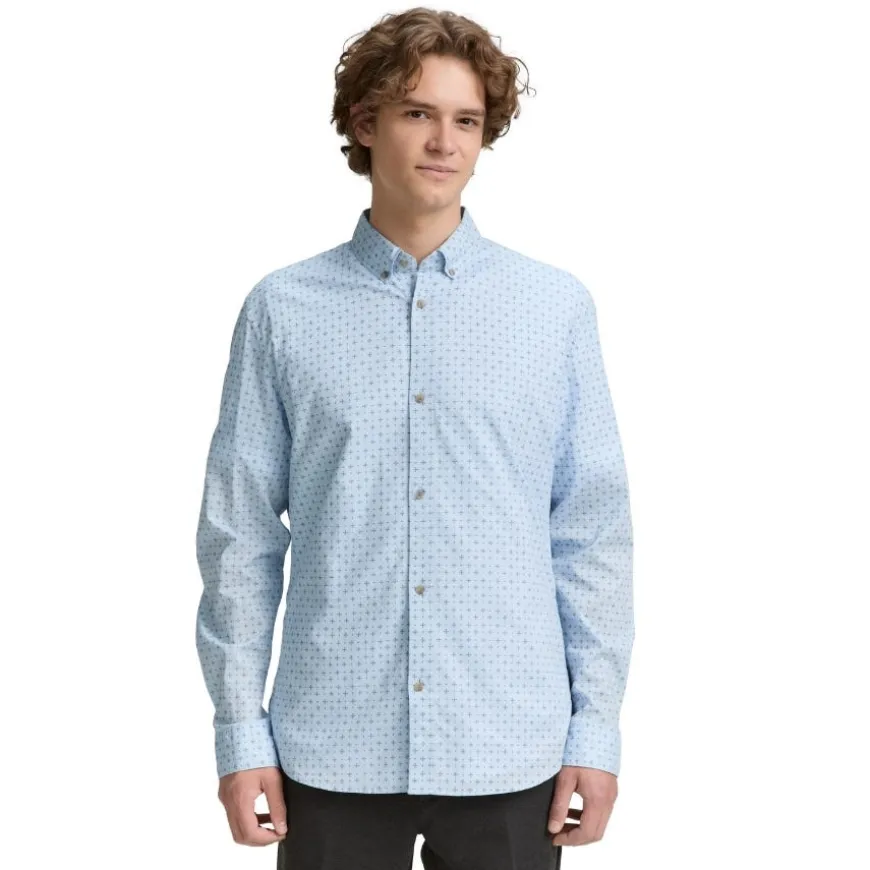 Camisas manga larga Tom tailor Fitted Printed Poplin Shirt