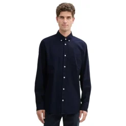 Camisas manga larga Tom tailor Fitted Printed Poplin Shirt Shirts Blouses
