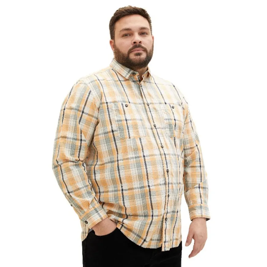Camisas manga larga Tom tailor plus Checked Shirt