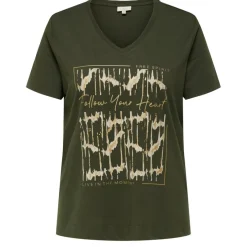 Camisetas manga corta Carmakoma Carnicky Life S S V-Neck Reg Tee Jrs