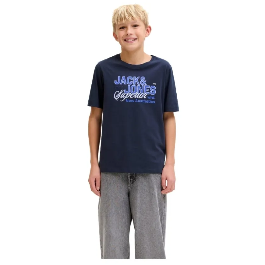 Camisetas manga corta Jack & jones Jjelogo Tee Ss O-Neck 2 Col Ss26 Sn Jnr
