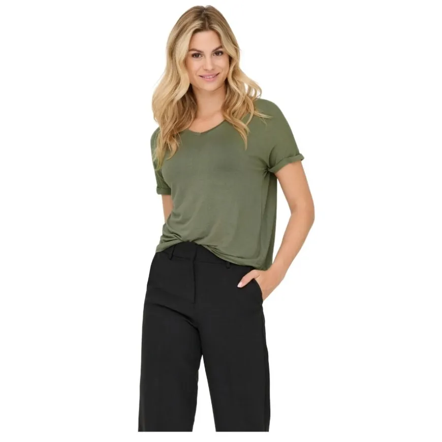 Camisetas manga corta Jdy Jdysissy S S V-Neck Top Jrs Noos