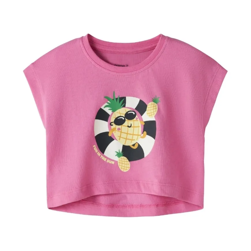 Camisetas manga corta Name-it Nmfvilma Capsl Crop Top