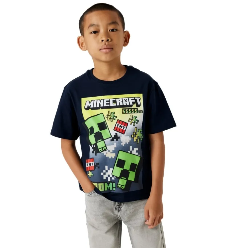 Camisetas manga corta Name-it Nkmmus Minecraft Nreg Ss Top Noos Bfu
