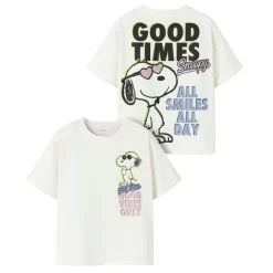 Camisetas manga corta Name-it Nkfdylana Snoopy Ss Nreg Top Box Sky