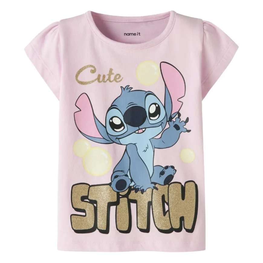 Camisetas manga corta Name-it Nmffuba Stitch Ss Top Box Noos Wdi