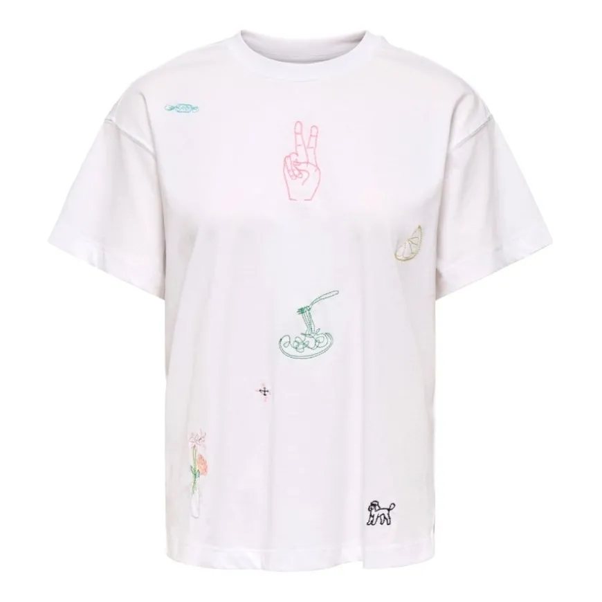 Camisetas manga corta Only Onlemmina S S Top Box Jrs