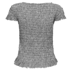 Camisetas manga corta Only Onlcelle Life Cap Smock Boatneck Top Jrs
