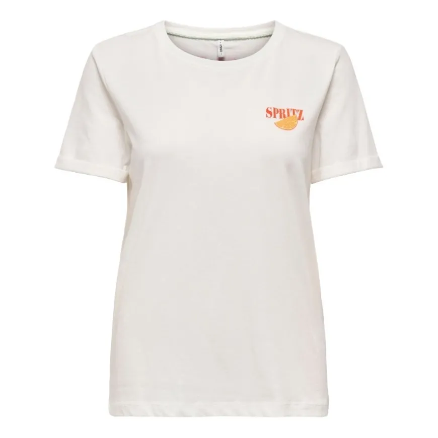 Camisetas manga corta Only Onlkita S S Drinks Top Box Jrs