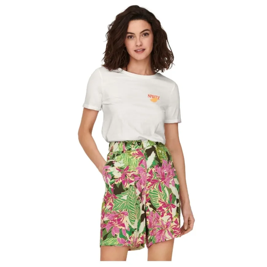 Camisetas manga corta Only Onlkita S S Drinks Top Box Jrs