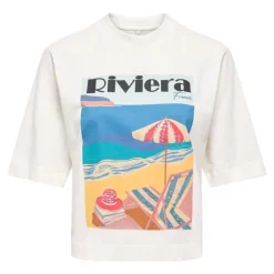Camisetas manga corta Only Onlvega New S S Vibe Top Box Jrs