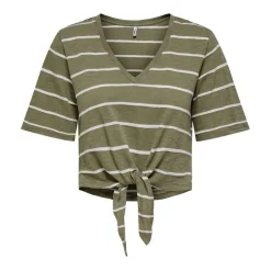 Camisetas manga corta Only Onlsummer S S V-Neck Knot Top Jrs