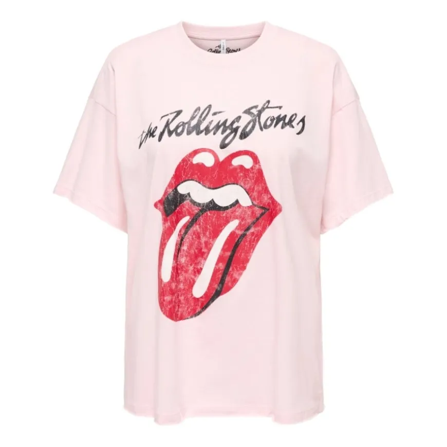 Camisetas manga corta Only Onlrolling Stones Life S S Top Jrs