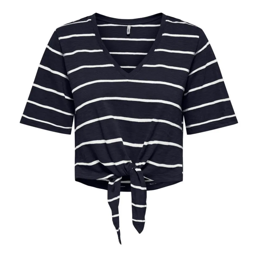 Camisetas manga corta Only Onlsummer S S V-Neck Knot Top Jrs