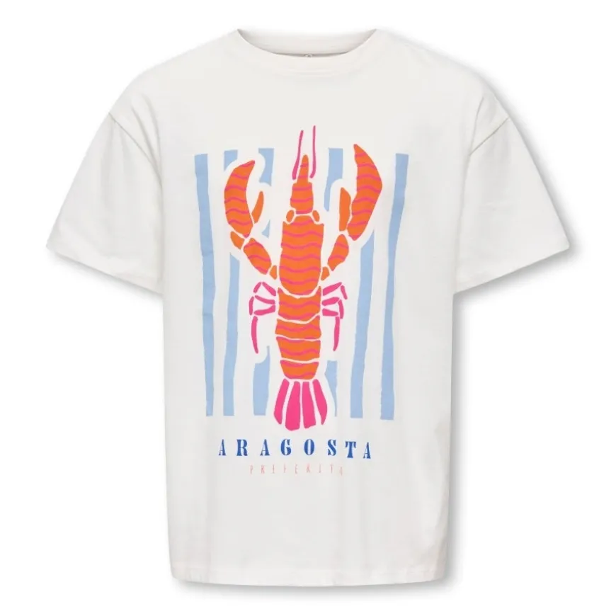 Camisetas manga corta Only kids Kogjoanna Life Ss Loose Print Top Jrs